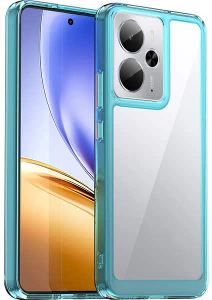 Oppo Realme 14T Kılıf, Şeffaf Tasarımlı Darbeye Dayanıklı Telefon Kılıfı, Tampon Hibrit Şeffaf Kapak Oppo Realme 14T (Yurt Dışından)