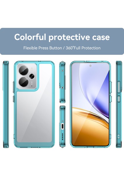 Oppo Realme 14T Kılıf, Şeffaf Tasarımlı Darbeye Dayanıklı Telefon Kılıfı, Tampon Hibrit Şeffaf Kapak Oppo Realme 14T (Yurt Dışından) modelleri