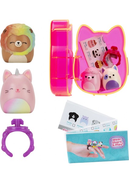 Squish-A-Longs 2 Figür + Yüzük Sürpriz Paket Seri 2 AL0048-S2