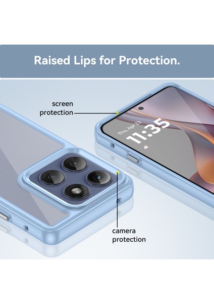 Motorola Moto Edge 60 Pro Kılıf, Şeffaf Tasarımlı Darbeye Dayanıklı Telefon Kılıfı, Tampon Hibrit Şeffaf Kapak Motorola Moto Edge 60 Pro (Yurt Dışından) indirimleri