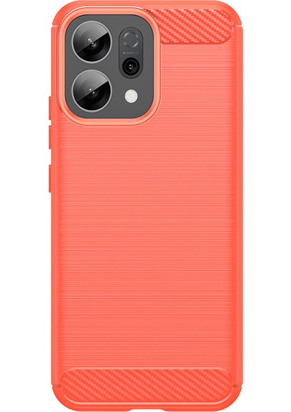 Oppo Reno 14 Telefon Kılıfı, Fırçalanmış Karbon Fiber Dokulu Esnek Tpu Tampon, Darbe Emici Koruyucu Kılıf Oppo Reno 14 (Yurt Dışından)