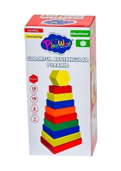 Playwood Dikdörtgen Renkli Kule 393