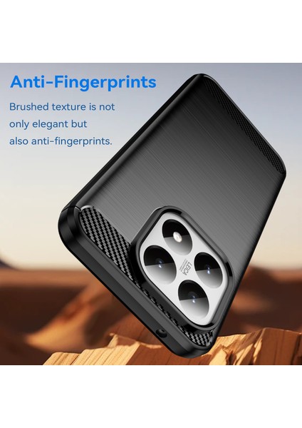 Xiaomi 15T Telefon Kılıfı, Fırçalanmış Karbon Fiber Dokulu Esnek Tpu Tampon, Darbe Emici Koruyucu Kılıf Xiaomi 15T (Yurt Dışından) fırsatları