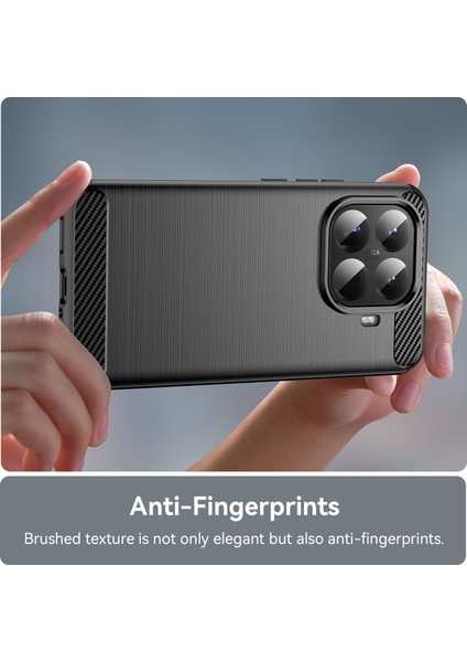 Xiaomi 15T Pro Telefon Kılıfı, Fırçalanmış Karbon Fiber Dokulu Esnek Tpu Tampon, Darbe Emici Koruyucu Kılıf Xiaomi 15T Pro (Yurt Dışından) indirimleri