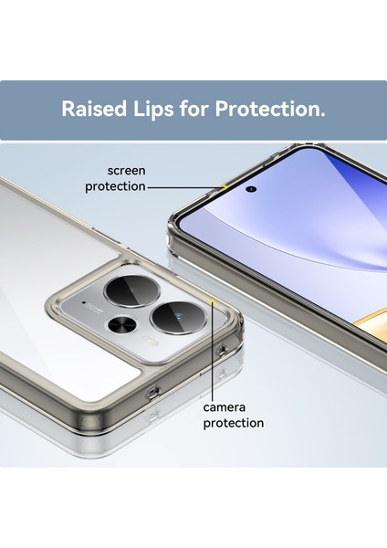 Oppo Realme 14T Kılıf, Şeffaf Tasarımlı Darbeye Dayanıklı Telefon Kılıfı, Tampon Hibrit Şeffaf Kapak Oppo Realme 14T (Yurt Dışından) indirimleri