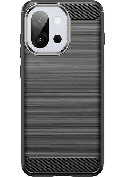 Oneplus 13S Telefon Kılıfı, Fırçalanmış Karbon Fiber Dokulu Esnek Tpu Tampon, Darbe Emici Koruyucu Kılıf Oneplus 13S (Yurt Dışından)