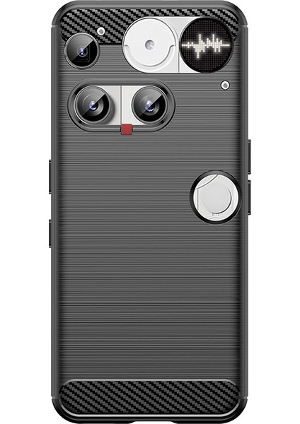Nothing Phone 3 Telefon Kılıfı, Fırçalanmış Karbon Fiber Dokulu Esnek Tpu Tampon, Darbe Emici Koruyucu Kılıf Nothing Phone 3 (Yurt Dışından)