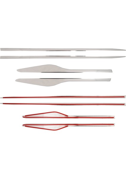 Renault Clıo Iv - Hb 2012 &Gt; Uyumlu Yan Kapı Çıtası 4 Pcs. P.Çelik fırsatları