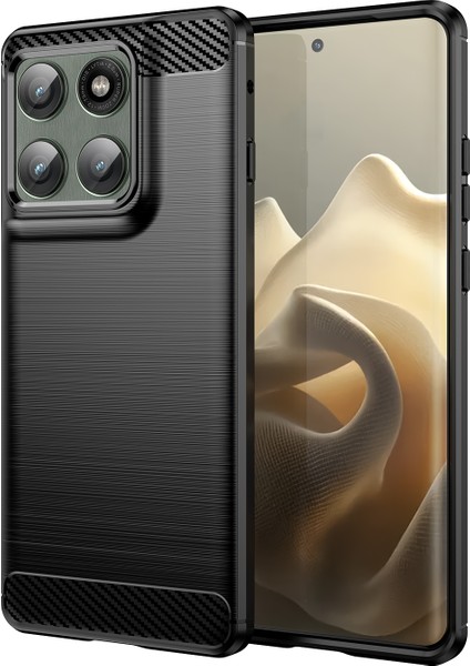 Motorola Moto Edge 60 Pro Telefon Kılıfı, Fırçalanmış Karbon Fiber Dokulu Esnek Tpu Tampon, Darbe Emici Koruyucu Kılıf Motorola Moto Edge 60 Pro (Yurt Dışından)