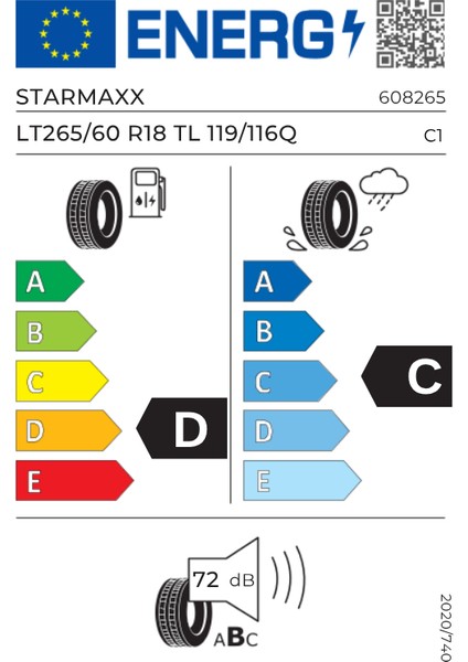 LT265/60 R18 Tl 119/116Q Lre Mountterra M/t Dört Mevsim Lastik (Üretim Yılı : 2025) fiyatları
