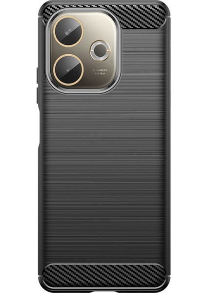 Oppo A5 Pro 5g Telefon Kılıfı, Fırçalanmış Karbon Fiber Dokulu Esnek Tpu Tampon, Darbe Emici Koruyucu Kılıf Oppo A5 Pro 5g (Yurt Dışından)