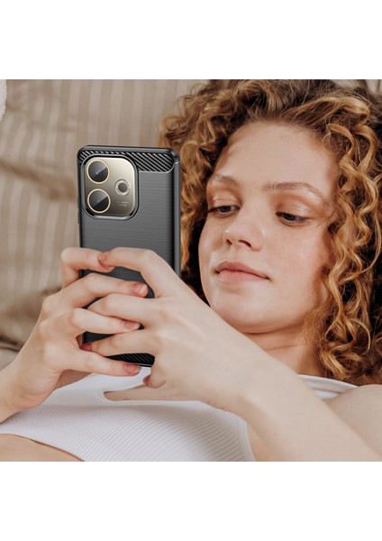 Oppo A5 Pro 5g Telefon Kılıfı, Fırçalanmış Karbon Fiber Dokulu Esnek Tpu Tampon, Darbe Emici Koruyucu Kılıf Oppo A5 Pro 5g (Yurt Dışından) indirimleri