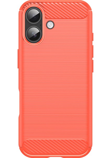 iPhone 17 Telefon Kılıfı, Fırçalanmış Karbon Fiber Dokulu Esnek Tpu Tampon, Darbe Emici Koruyucu Kılıf iPhone 17 (Yurt Dışından)