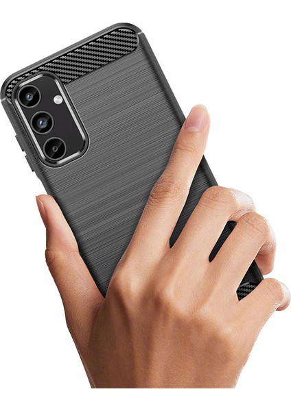 Samsung Galaxy A17 Telefon Kılıfı, Fırçalanmış Karbon Fiber Dokulu Esnek Tpu Tampon, Darbe Emici Koruyucu Kılıf Samsung Galaxy A17 (Yurt Dışından) fırsatları