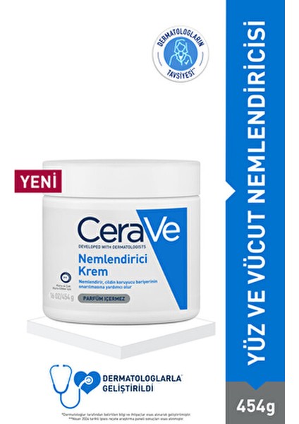 Nemlendirici Krem Kuru ve Çok Kuru Ciltler İçin 454 gr Dermatologlar Tarafından Geliştirildi fırsatları