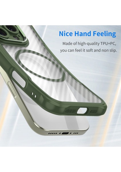 Motorola Moto Edge 2024 Magsafe Telefon Kılıfı, Yarı Saydam Köşe Korumalı Karbon Fiber Ince Uyumlu Darbeye Dayanıklı Kılıf Motorola Moto Edge 2024 (Yurt Dışından) indirimleri