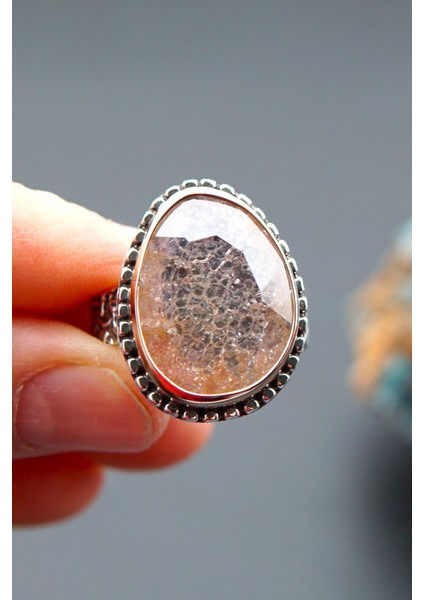 925 Ayar Gümüş ve Pirinç Otantik Kadın Yüzük SY00079