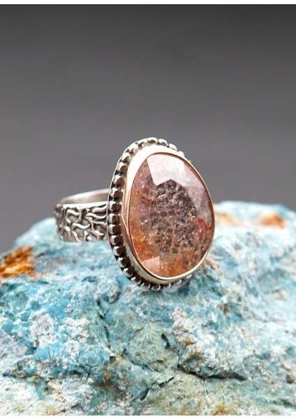 925 Ayar Gümüş ve Pirinç Otantik Kadın Yüzük SY00079 fiyatları