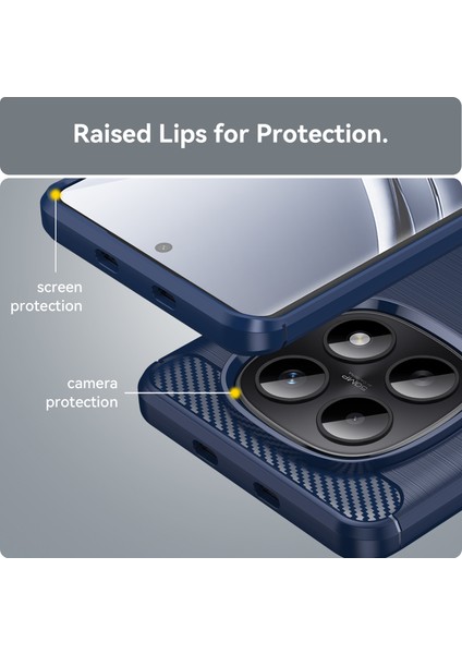 Xiaomi Redmi Note 15 Pro 5g Telefon Kılıfı, Fırçalanmış Karbon Fiber Dokulu Esnek Tpu Tampon, Darbe Emici Koruyucu Kılıf Xiaomi Redmi Note 15 Pro 5g (Yurt Dışından) indirimleri