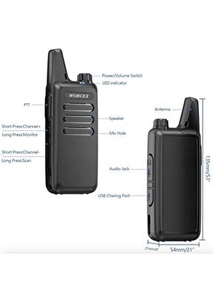 LK-66 PMR Telsiz Tekli Paket 16 Kanal Siyah Ergonomik Tasarım ve Net Ses fiyatları