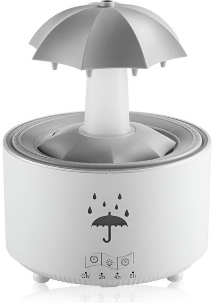 Şemsiye Hava Nemlendirici Yağmur Damlası Buhar Makinesi LED Işıklı Aroma Uçucu Yağ Difüzörü modelleri