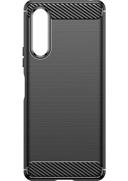 Sony Xperia 10 V Telefon Kılıfı, Fırçalanmış Karbon Fiber Dokulu Esnek Tpu Tampon, Darbe Emici Koruyucu Kılıf Sony Xperia 10 V (Yurt Dışından) fiyatları