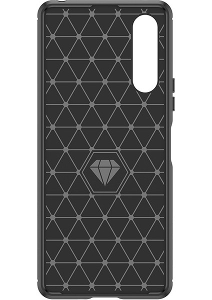 Sony Xperia 10 V Telefon Kılıfı, Fırçalanmış Karbon Fiber Dokulu Esnek Tpu Tampon, Darbe Emici Koruyucu Kılıf Sony Xperia 10 V (Yurt Dışından) modelleri