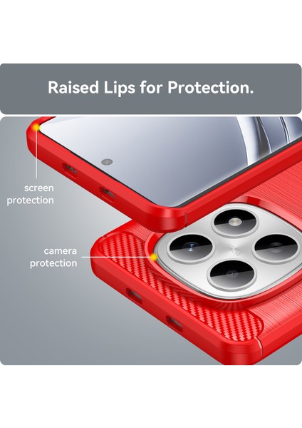 Xiaomi Redmi Note 15 Pro 5g Telefon Kılıfı, Fırçalanmış Karbon Fiber Dokulu Esnek Tpu Tampon, Darbe Emici Koruyucu Kılıf Xiaomi Redmi Note 15 Pro 5g (Yurt Dışından) fırsatları