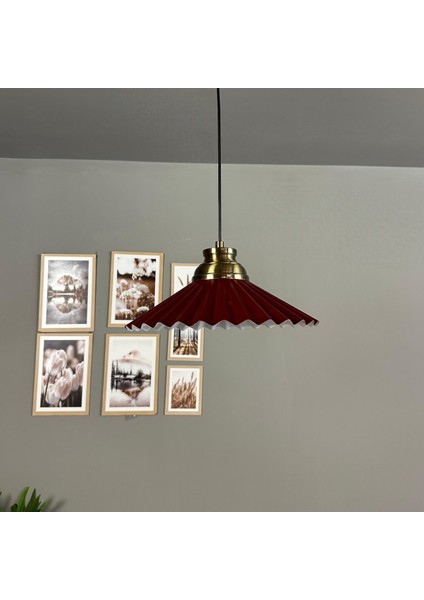 Avilla Vişne Çürüğü Tekli Metal Avize Kum Saati Başlık Cafe Mutfak Modern Sarkıt Aydınlatma