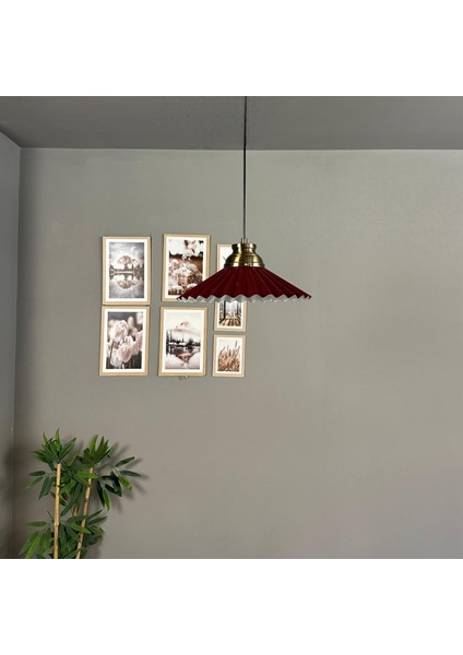 Avilla Vişne Çürüğü Tekli Metal Avize Kum Saati Başlık Cafe Mutfak Modern Sarkıt Aydınlatma fırsatları