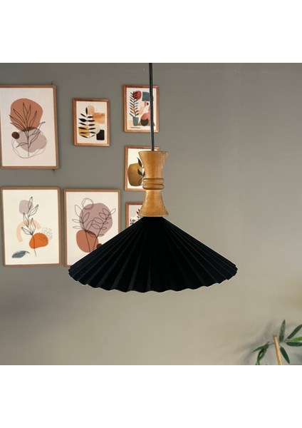 Avilla Siyah Metal Avize Tekli Uzun Piyon Kafa Rustik Cafe Mutfak Modern Dekoratif Sarkıt Aydınlatma fırsatları