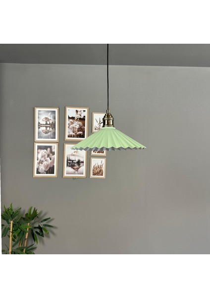 Avilla Mint Metal Tekli Avize Lale Başlık Rustik Mutfak Modern Sarkıt Aydınlatma