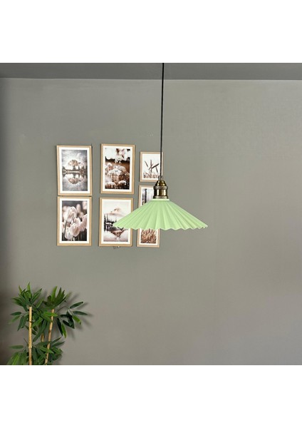 Avilla Mint Metal Tekli Avize Lale Başlık Rustik Mutfak Modern Sarkıt Aydınlatma modelleri