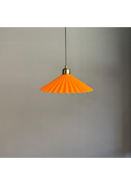 Avilla Turuncu Tekli Metal Avize Yarım Lale Başlık Cafe Mutfak Modern Sarkıt Aydınlatma fiyatları
