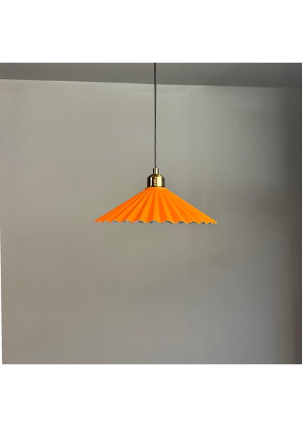 Avilla Turuncu Tekli Metal Avize Yarım Lale Başlık Cafe Mutfak Modern Sarkıt Aydınlatma modelleri