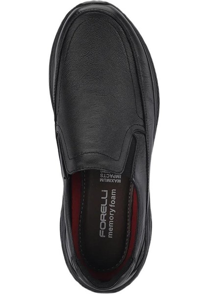 46510 Jons Siyah Erkek Hakiki Deri Ayakkabı