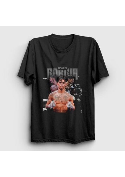 Unisex Siyah Boks Boxing Ryan Gracia T-Shirt