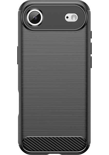 iPhone Air Telefon Kılıfı, Fırçalanmış Karbon Fiber Dokulu Esnek Tpu Tampon, Darbe Emici Koruyucu Kılıf iPhone Air (Yurt Dışından)