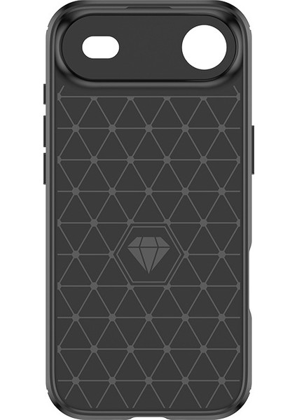 iPhone Air Telefon Kılıfı, Fırçalanmış Karbon Fiber Dokulu Esnek Tpu Tampon, Darbe Emici Koruyucu Kılıf iPhone Air (Yurt Dışından) modelleri