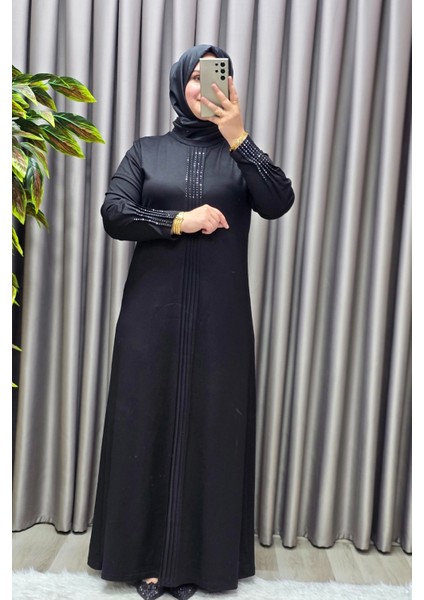 Kadın Giyim Büyük Beden Kolu Nevrür Taşlı Çimalı Elbise fiyatları