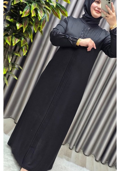 Kadın Giyim Büyük Beden Kolu Nevrür Taşlı Çimalı Elbise indirimleri