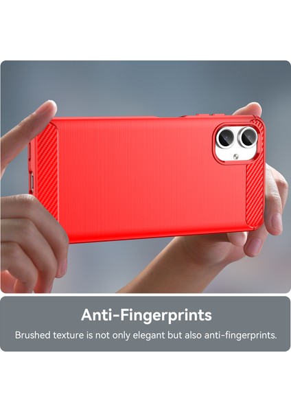 Samsung Galaxy A06 5g Telefon Kılıfı, Fırçalanmış Karbon Fiber Dokulu Esnek Tpu Tampon, Darbe Emici Koruyucu Kılıf Samsung Galaxy A06 5g (Yurt Dışından) indirimleri