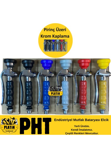PHT Endüstriyel Mutfak Bataryası Elcik Pirinç Siyah PLT2800069 indirimleri