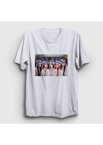 Unisex Beyaz Band K Pop Young Posse T-Shirt