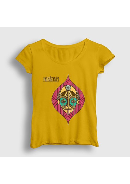 Kadın Sarı Band Naxatras T-Shirt