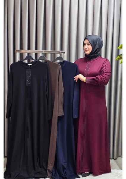 Kadın Giyim Büyük Beden Kolu Nevrür Taşlı Çimalı Elbise indirimleri