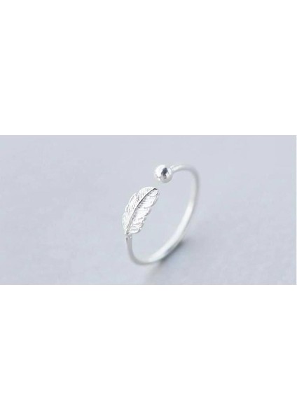 925 Ayar Gümüş Tüy Model Boyutlanabilir Kadın Yüzük fiyatları