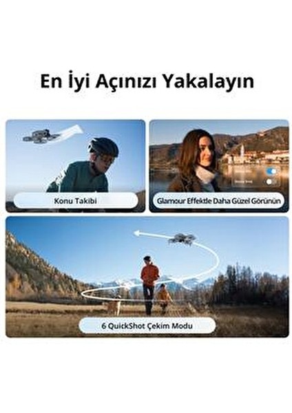 Flip Kameralı Drone 4K Video Çekim Özelliği ile Katlanabilir Tasarım 249 gr