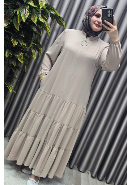 Kadın Tesettür Giyim Büyük Beden Elbise Ferace fiyatları