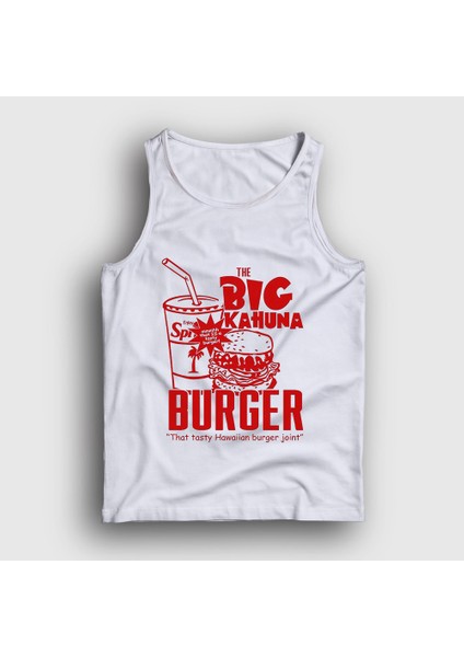Unisex Beyaz Big Kahuna Burger Pulp Fiction Atlet